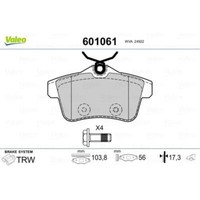 Valeo BremsbeläGe Hinten FüR Peugeot 5008 508 SW I CitroëN C4 II DS5