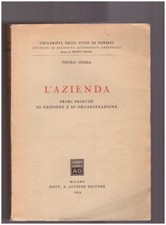 L'azienda. Primi principi di gestione e di organizzazione