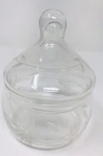 Cut Glass Covered Dish Candy Sugar Bowl