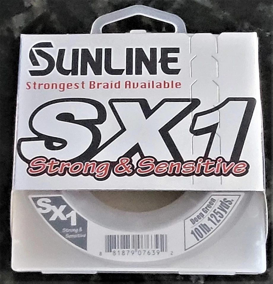 Carretel Sunline Braid SX1 verde profundo 125 jardas escolha qualquer libra linha de pesca teste - Imagem 3 de 4
