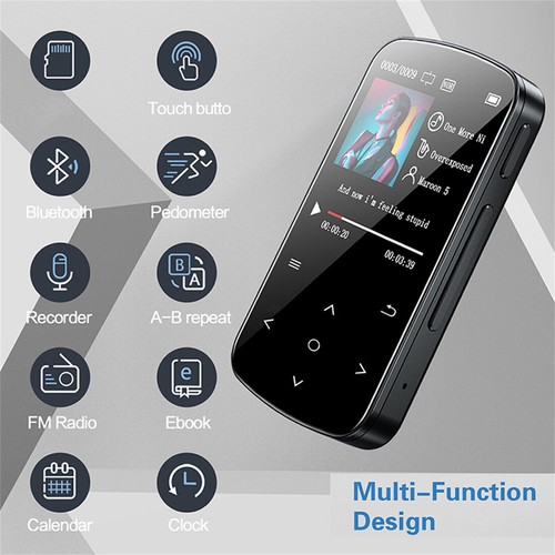 32GB MP3 Player HiFi Lossless Sound Bluetooth Clip Music Voice Recorder FM Radio - Picture 11 of 17