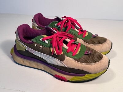 Puma Wild Rider Last Hunter Multi-Color Sneakers Men Size 12