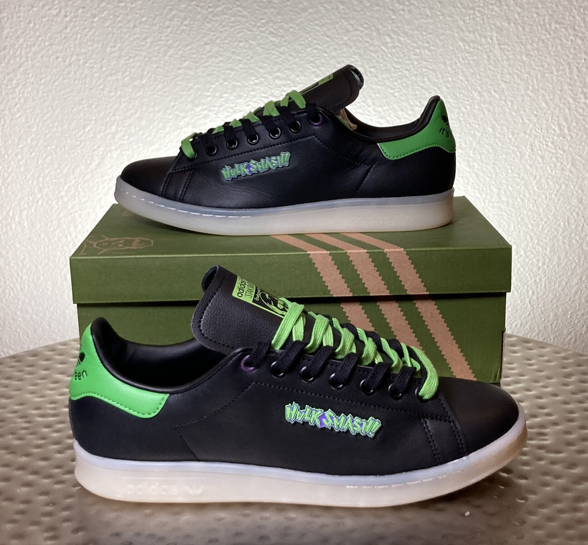 アディダス　MARVEL STAN SMITH ブラック　24.5　ハルク 24.5cm】MARVEL×adidas originals STAN SMITH マーベル