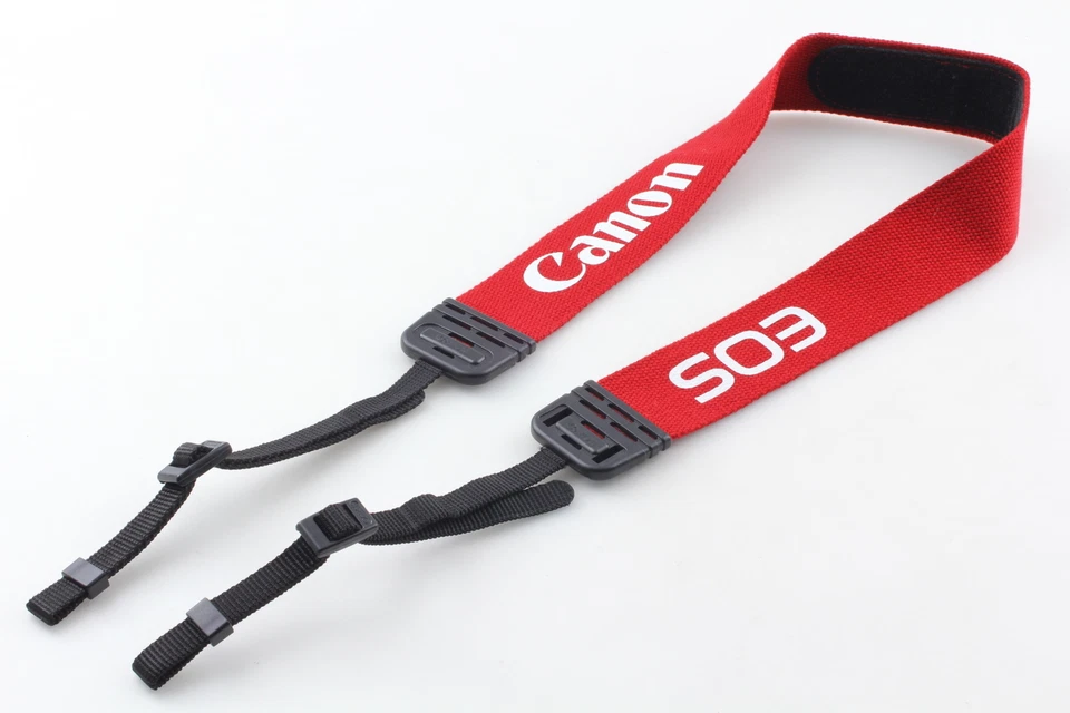 ✨Não usado✨ Alças de ombro de pescoço Canon EOS vermelho branco do Japão - Imagem 2 de 4