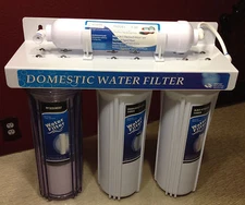 Under Sink Four Stage Domestic Water Filter System with free upgraded faucet 