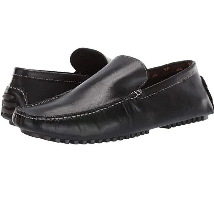 Mens Donald Pilner Vic Venetian Leather Drivers loafers 12  display picture 3