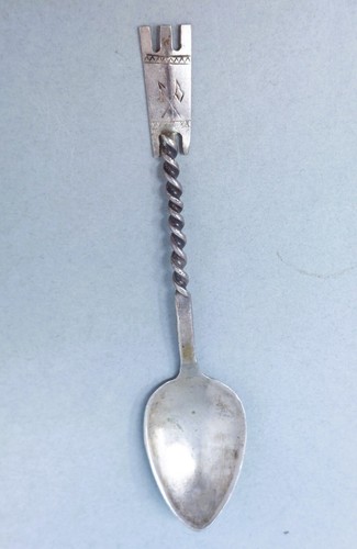 Rare Navajo / Hopi Antique Silver Souvenir Spoon with Stampings