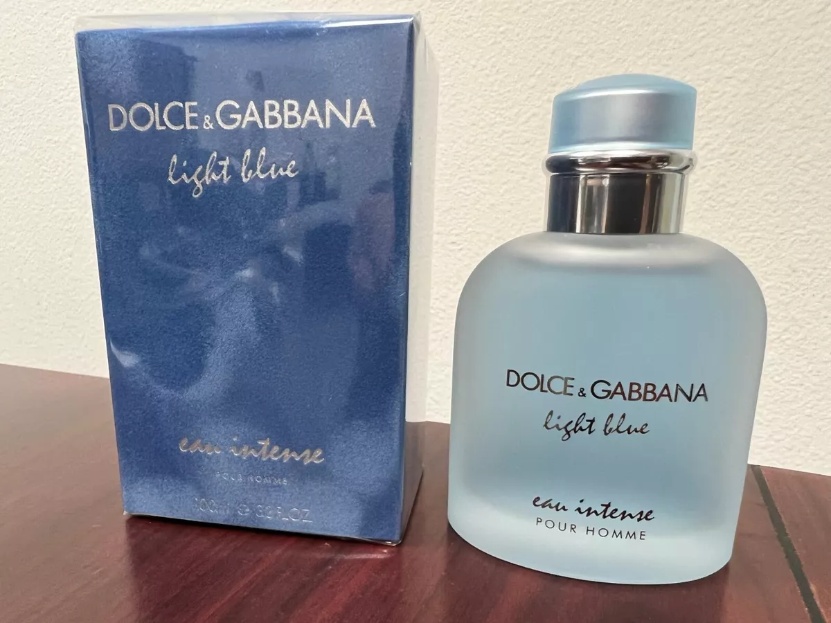  Dolce & Gabbana Light Blue Intense for Men Eau De Parfum  Spray, 3.3 Fl Oz : Beauty & Personal Care