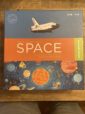 AWARD WINNING CROCODILE CREEK '09 SPACE FLOOR PUZZLE-MSRP $40-NEW-SEALED  BOX