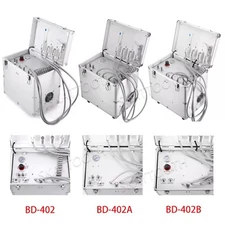 Portable Dental Mobile Delivery Unit Air Compressor Syringe Suction Rolling Case