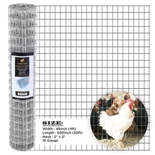 Galvanized Welded Wire Mesh, Hardware Cloth, Size 12"-72"   50/100FT SIMBA STEEL