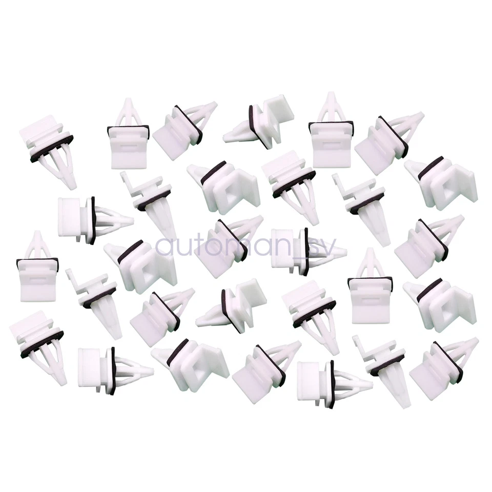 30x Side Skirt Sill Seal Panel Mounting Trim Clips For Acura Honda Accord Civic - Imagem 2 de 4
