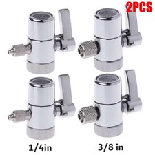 2 1/4 3/8 Adapter Diverter Valve for Kitchen Bathroom Faucet Water Filter Sink