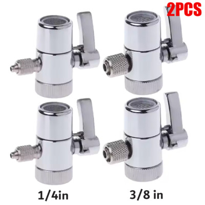 2 1/4  3/8  Adapter Diverter Valve for Kitchen Bathroom Faucet Water Filter Sink