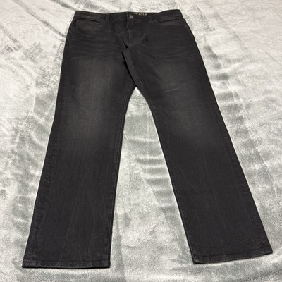 American Eagle Extreme Flex 4 Slim Straight Jeans Men s 36x32 Black Denim Y2K