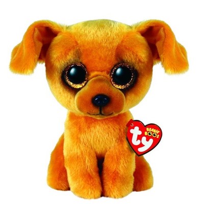 Ty Beanie Boos Zuzu Tan Hund, 15 cm OVP NEU