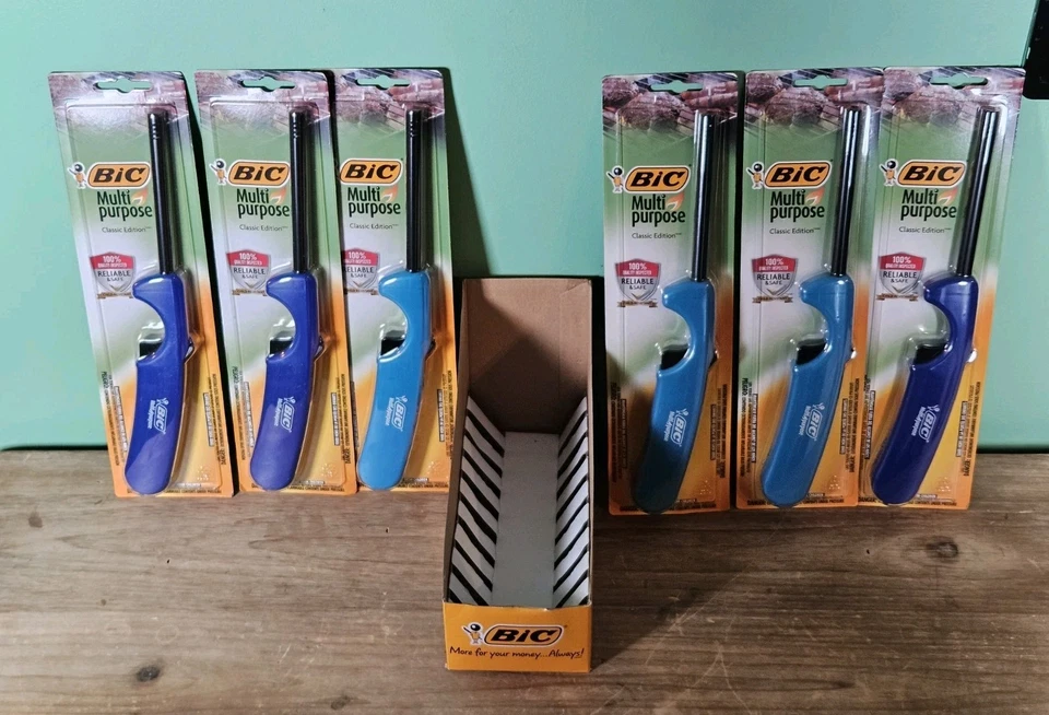 BIC Multi-purpose Classic Edition Lighter, Assorted Colors, 6-Pack With Display  - Image 2 of 2