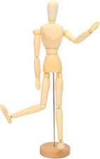 Artist Manikin 17.3 Inch Figure Model Flexible Articulated Mannequin Wooden Huma