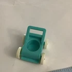 Vintage 1972 Fisher Price Little People Light Blue Baby Nursery Stroller