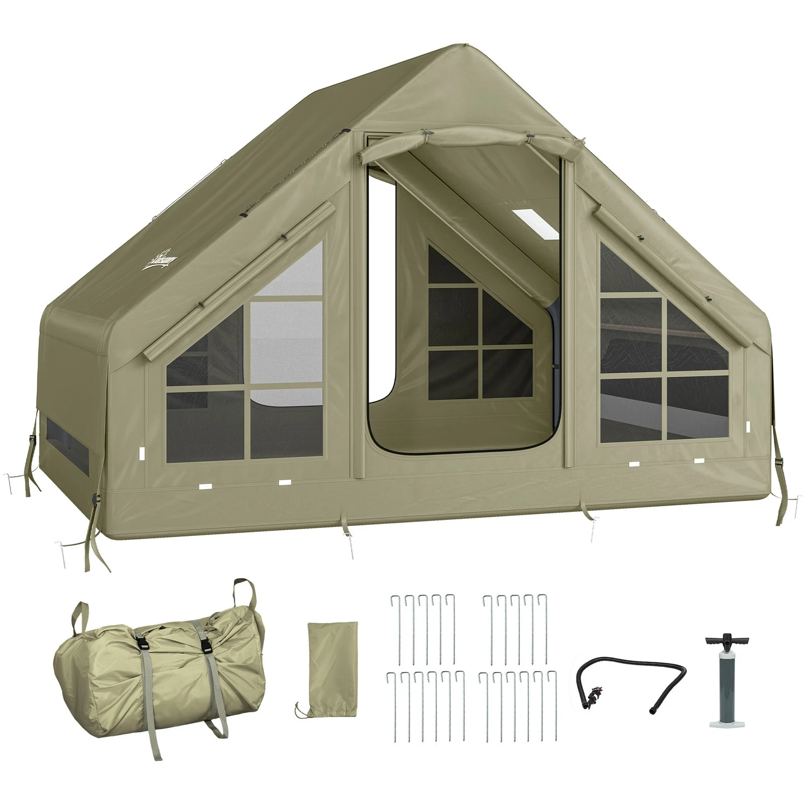 Outsunny Inflatable Camping Tent with Pump, 2-4 Person Glamping Tent
Opens in a new window or tab