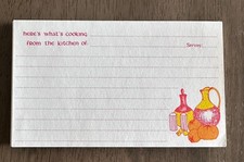 Vintage &lsquo;Here&rsquo;s What&rsquo;s Cooking&rsquo;Recipe Cards - Set of 24