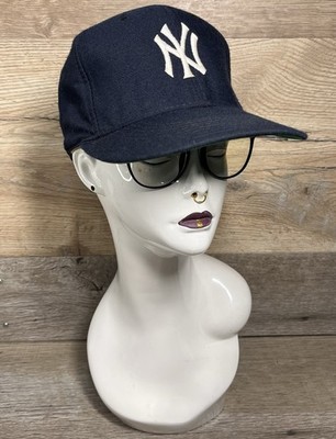 VTG NY YANKEES  Era MLB Diamond Pro Model Fitted 7 14 Hat USA Made Navy  G2U