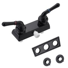 Camper Shower Dual Faucet, RV Shower Faucet Replacement,RV Shower Faucet Black