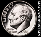 1961 Roosevelt Dime- Silver- Choice Gem Brilliant Uncirculated Luster #J6310