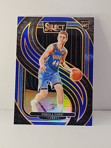 2024-25 Panini Select Nikola Topic Premier Level Blue Prizm RC