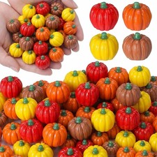 Fall Miniature Figurines, Mini Resin Pumpkins Decoration