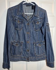 Vintage DKNY Jeans Women s Large Denim Jacket Made in Hong Kong 100 Cotton