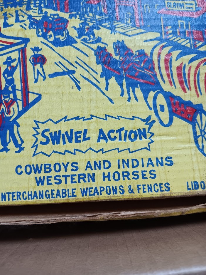 1950's Lido Frontier wild west show play set