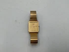 Vintage Mens Seiko Tank Style Quartz Gold Tone Watch 5P30-5A09.