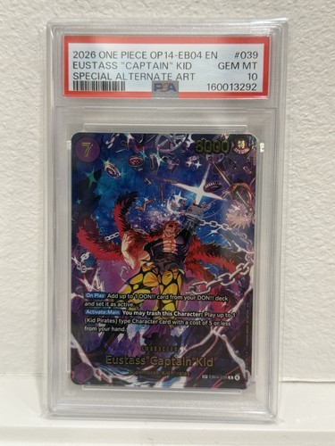 Eustass"Captain"Kid (SP Card) graded PSA 10 for sale on eBay