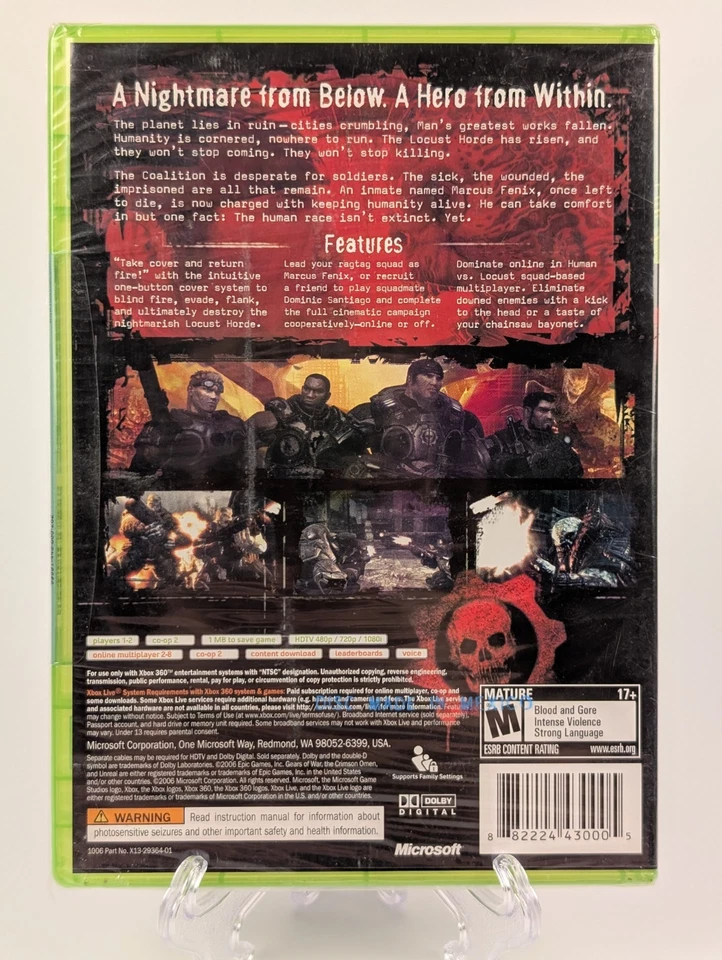 Gears of War (Microsoft Xbox 360, 2006)➡️BRAND NEW SEALED🔥NFR NOT FOR RESALE - Image 2 of 4