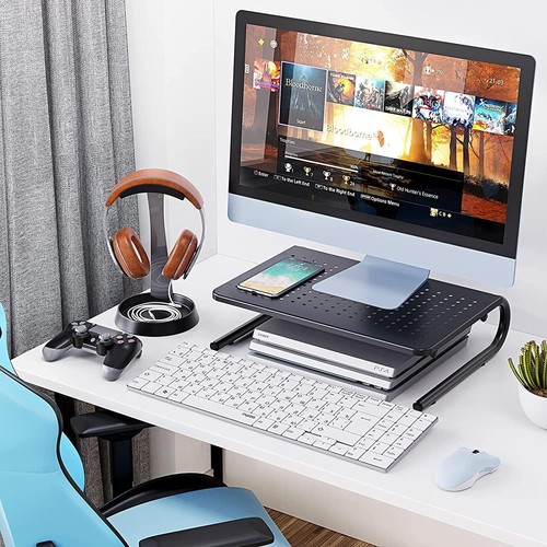 Monitor Stand Riser, Laptop for Desk, Black - 第 6/8 張圖片