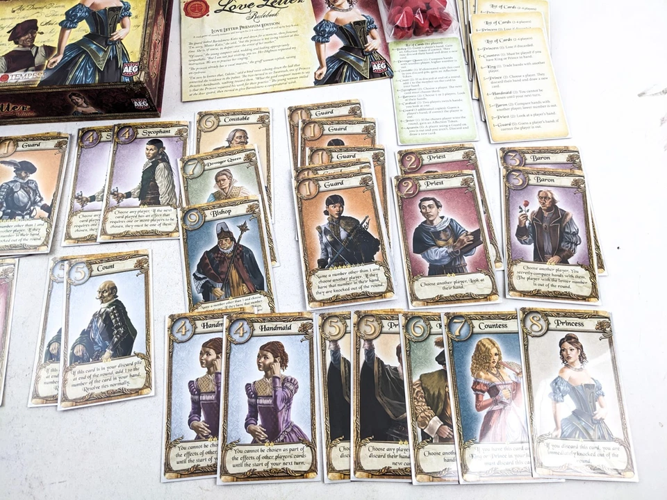 Seiji Kanai LOVE LETTER Premium Edition Board Game By AEG OOP Complete - Image 3 of 4