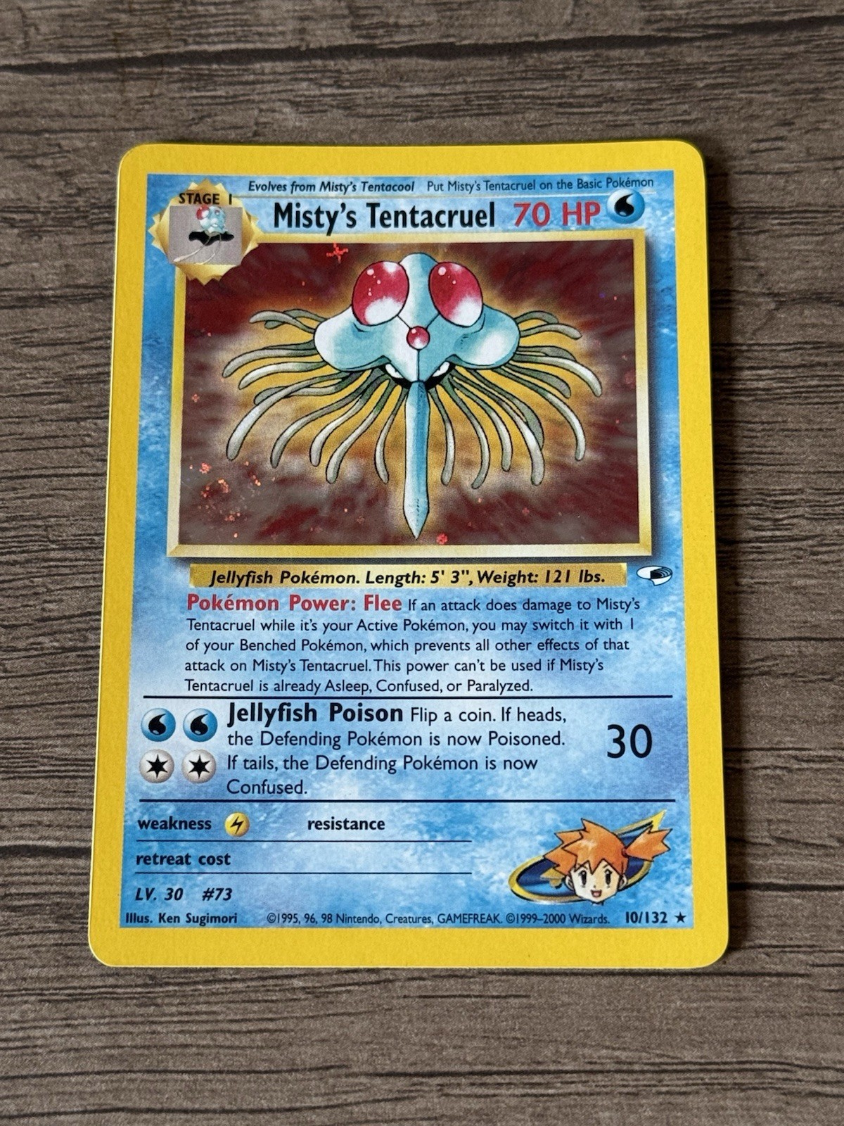 Misty's Tentacruel 10/132 Gym Heroes Unlimited Holo Rare NM-