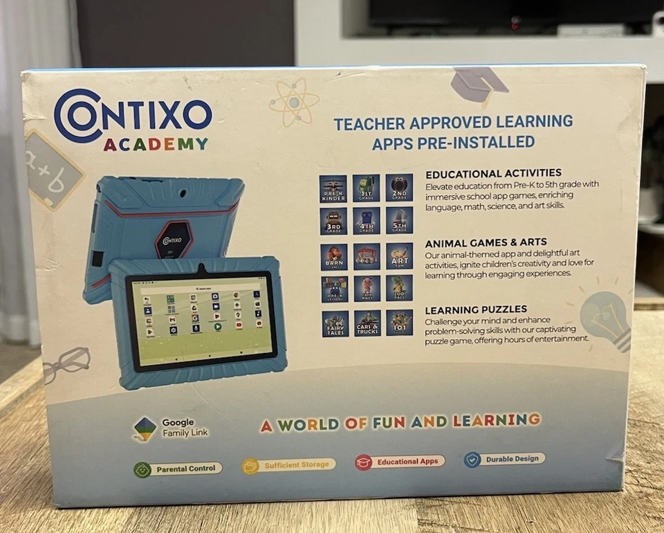 Contixo Kids V8-2 Blue 7” Educational Tablet 32GB NIB - Image 2 of 4