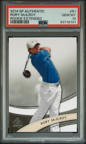 2014 SP AUTHENTIC ROOKIE EXTENDED #R1 RORY MCILROY PSA 10