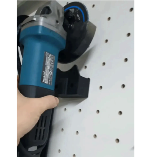 Pegboard Angle Grinder Holder Wall Mount Workshop Tool Storage Bracket Rack