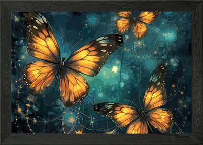 Schöner Schmetterling gerahmtes Wandbild Poster Leinwanddruck Bild