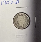 1907 D Barber Dime