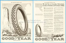 1916 Yosemite Valley Goodyear Tire & Rubber Co Akron OH Antique Car Tires Ad
