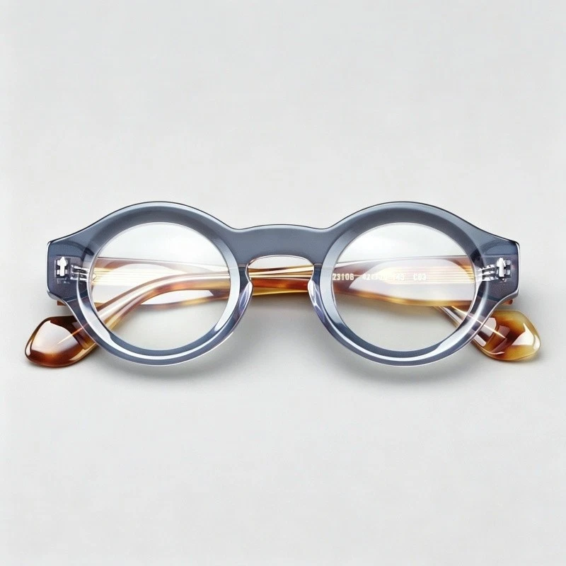 Acetate Retro Round Reading Glasses Full Rim Women Men Readers Eyeglass Frames