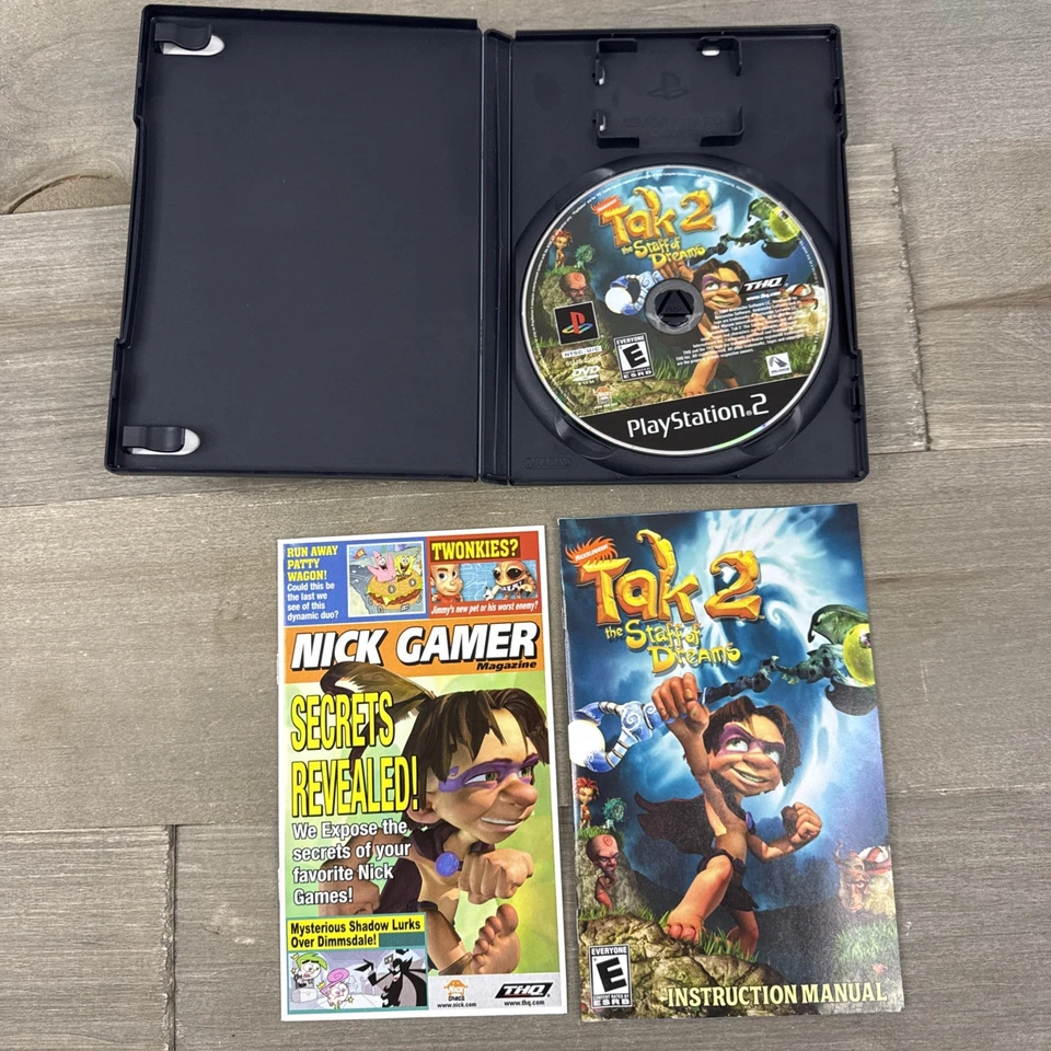 Tak 2 The Staff of Dreams Playstation 2 Etiqueta Negra Completo En Caja Original Foto 4 de 4
