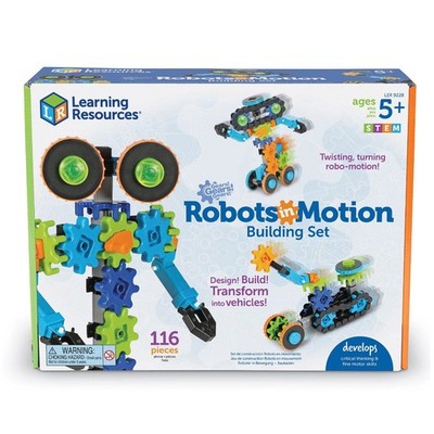 Learning Resources Zahnräder Zahnräder Roboter in Bewegung Gebäude Konstruktionsspielzeug