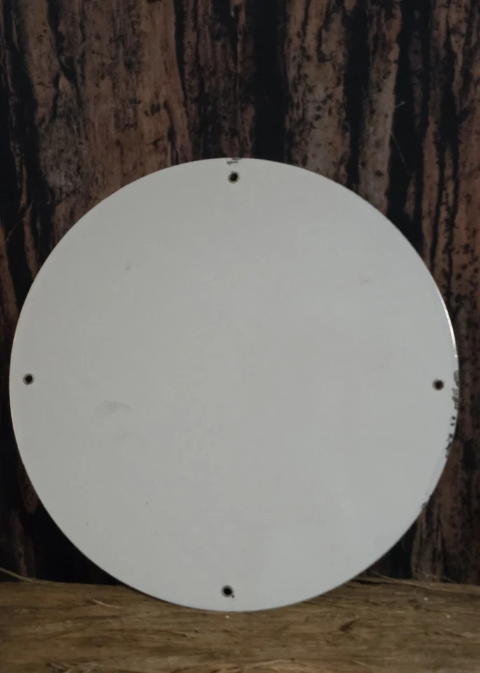 VINTAGE AAA "ARE YOU SURE SHE'S FULLY COVERED" CHICAGO 1958 PORCELAIN SIGN 12" - Image 4 of 4