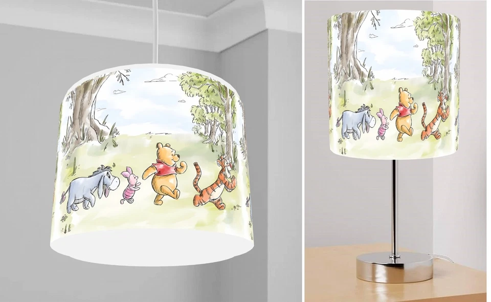 WINNIE THE POOH WALK TOGETHER Deckenleuchte Schirm Stablampe oder Konvolut wiederverwendbar - Bild 1 von 1
