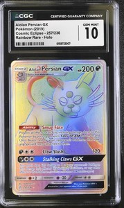 Alolan Persian GX (Secret) 257/236 Cosmic Eclipse